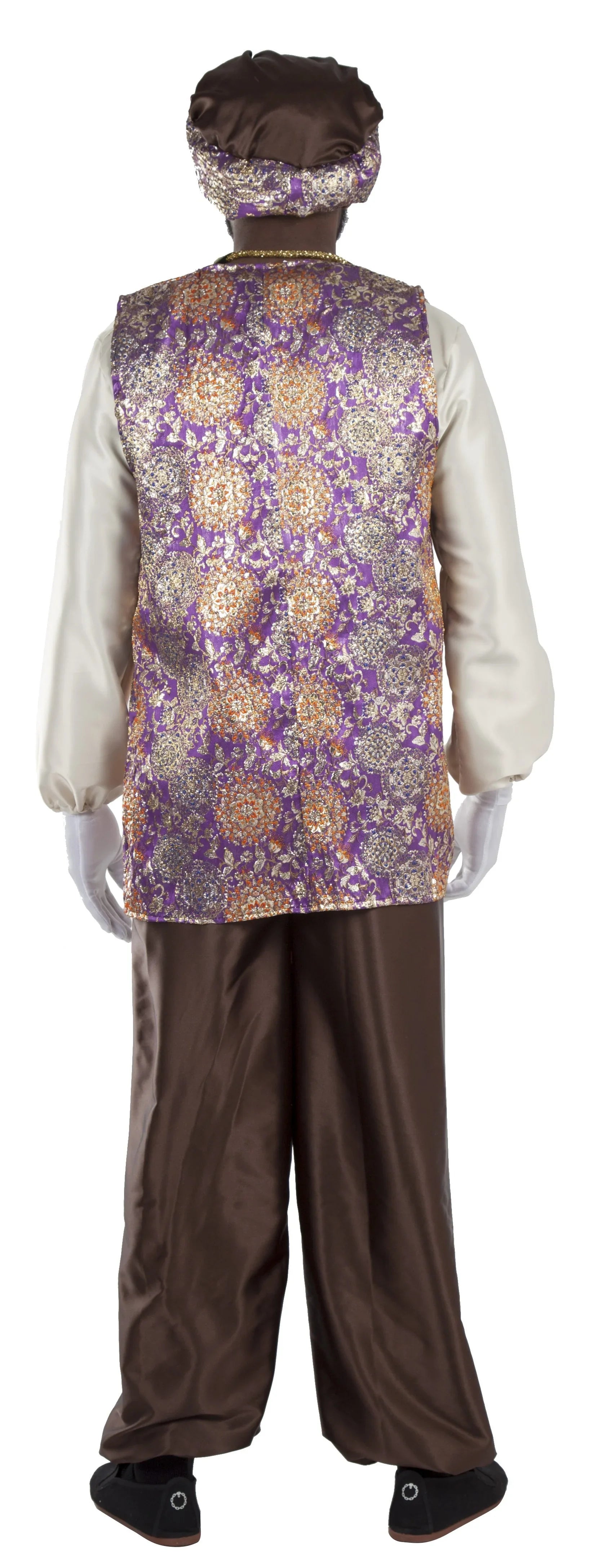 Disfraz de Paje Morado Baltasar para Adulto Reyes Magos y Pajes Fycar